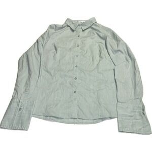 Doublju‎ Women's Light Green Button Up Shirt Women's  Size XL